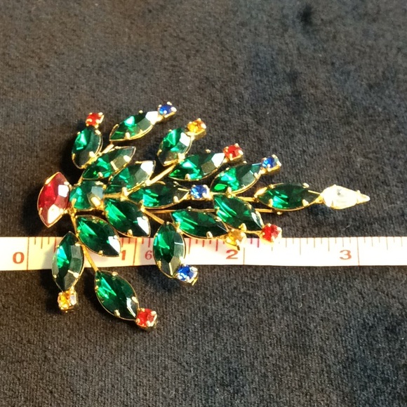 Vintage NWOT Christmas Tree Brooch - Picture 2 of 4